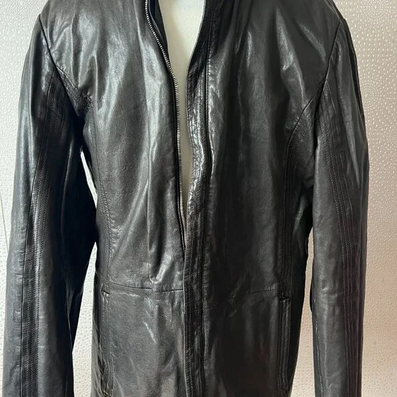 Armani Collezioni Mens Black Full Zip Bomber Jacket reversible Outfit Set
